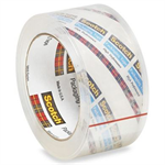 3M Scotch Clear Carton Sealing Tape, 1.88 in x 54.6 yd