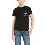 Ariat Kids Black Logo Short Sleeve Tee - S