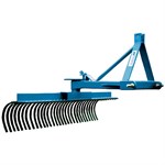 King Kutter 5-ft Square Tube XB Yard Rake - Blue