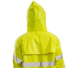 Tingley Class 3 FR Comfort-Brite Flouorescent Yellow Jacket with Hood - 2XL