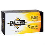 Armscor .22 LR 40 Grain Standard Velocity SP Rimfire Ammunition 500 rounds