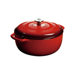 Lodge 7.5 Qt Red Enamel Dutch Oven