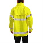 Tingley Class 3 FR Comfort-Brite Flouorescent Yellow Jacket with Hood - 2XL