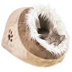 Trixie Pet Products Minou Small Beige Cuddly Cat Cabe Bed