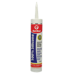 Red Devil Silicone Caulk, White, 10.1 oz