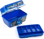 South Bend Worm Gear 88-piece Tackle Box, Blue