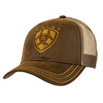 Ariat Brown Oilskin Trucker Cap