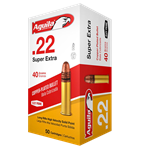 Aguila .22 LR 40 Grain Super Extra High Velocity Rimfire Ammunition, 50 rounds