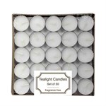 Langley Home Unscented Tea Light Candles, 50 count