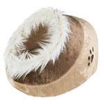 Trixie Pet Products Minou Small Beige Cuddly Cat Cabe Bed