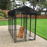 Lucky Dog Black Uptown Welded Wire Dog Kennel