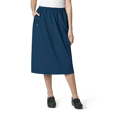 Wonderwink Women's Pull-On Cargo Scrub Skirt - 2XL,Caribbean