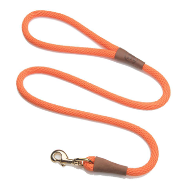 Mendota Orange Snap Leash, 1/2 in x 6 ft