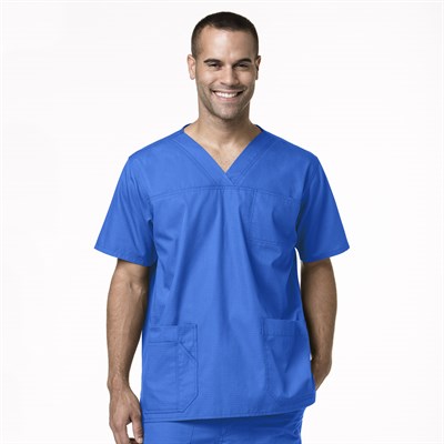 Carhartt Men's Ripstop Multi-Pocket Scrub Top - 2XL,Royal