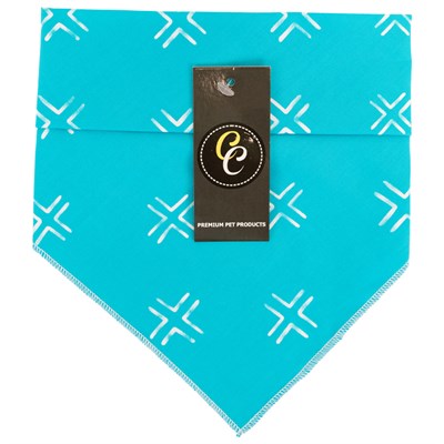 Crazy Cowboy Dog Bandana, Turquoise Cross