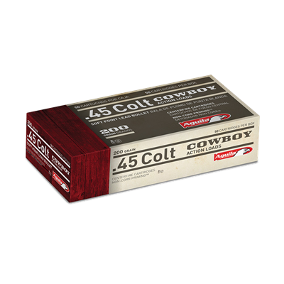 Aguila .45 Colt 200 Grain Cowboy Action SP Handgun Ammunition, 50 rounds