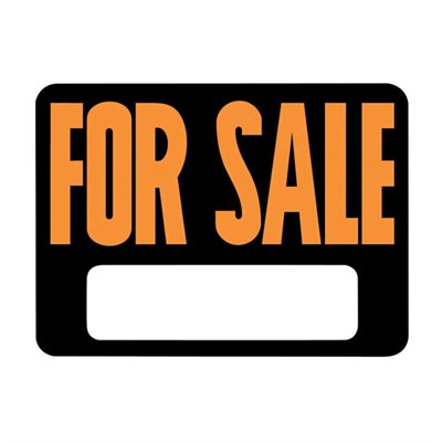 Hy-Ko  English For Sale Sign Plastic 9 in. H x 12 in. W