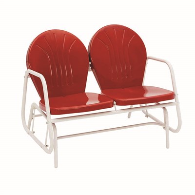 Jack Post 2 Steel Glider Chair, Red