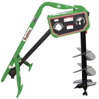 King Kutter Slip Clutch Post Hole Digger with 12-in Auger - Green