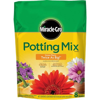 Miracle Gro Potting Mix, 8 qt