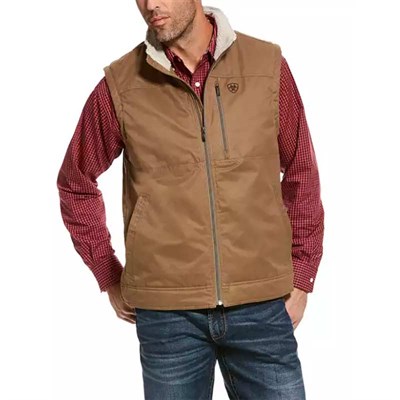 Ariat Men's Grizzly Canvas Vest - L, Cub