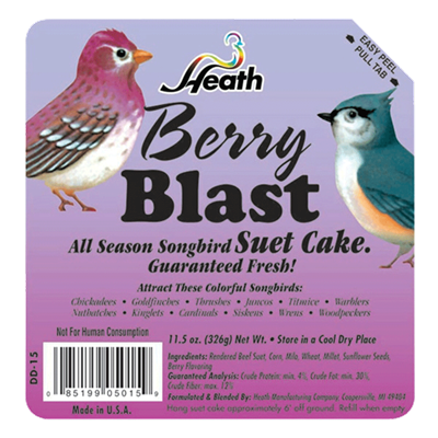 Heath Manufacturing Berry Blast Suet, 11 oz