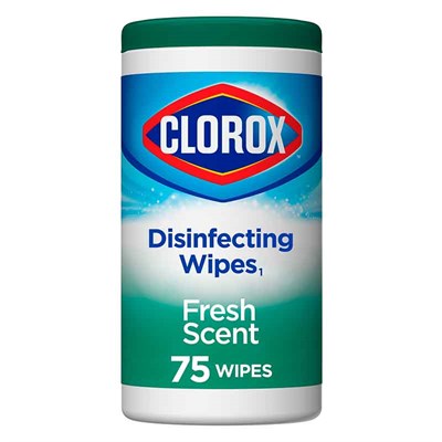 Clorox Disinfecting Wipes, Fresh Scent, 75 count