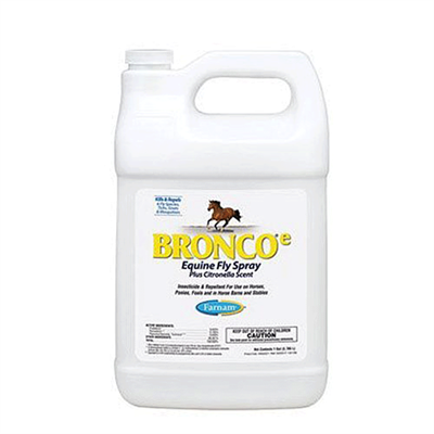 Farnam Bronco Equine Fly Spray plus Citronella Scent, 1 gallon