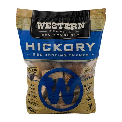 Western Premium BBQ Product Hickory BBQ Cooking Chunks, 570 cu in