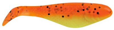 Apex Tackle 1-in Soft Fishing Lure, Chartreuse/Orange