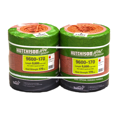 Hutchison Western Tama Double Ball Heavy Duty Rust Baler Twine, 170 lbs, 9600 ft