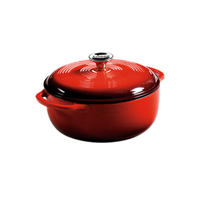 Lodge 4.5 Qt Red Enamel Dutch Oven