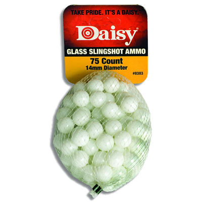 Daisy Glass Slingshot Ammo, 1/2 in