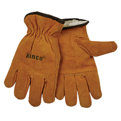 Kinco International Lined Split Cowhide Leather Driver Gloves