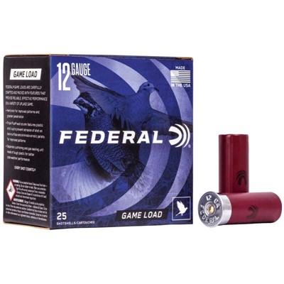 Federal Game Shok Upland 12 Gauge 6 Shot Shotgun Ammunition, 25 rounds