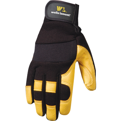 Wells Lamont Women's Deerskin Leather Palm Work Gloves