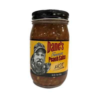 Dane's Famous Peach Salsa - Hot 16 oz.