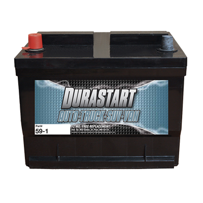 Durastart 590 CCA Auto/Truck/SUV/Van Battery, 59-1