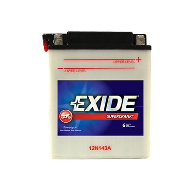 Exide 128 CCA SuperCrank Battery, 12N14-3A