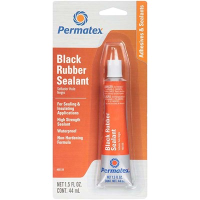 Permatex Black Rubber Sealant, 1.5 oz