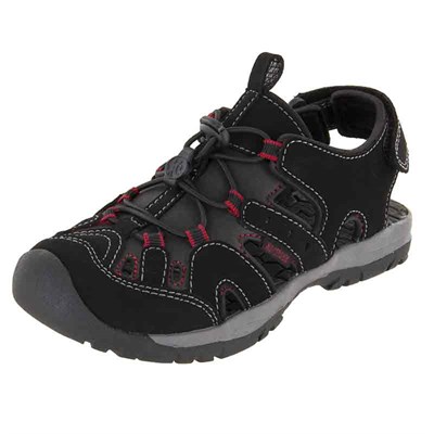 Northside Kids' Black/Red Burke Sandal - 8