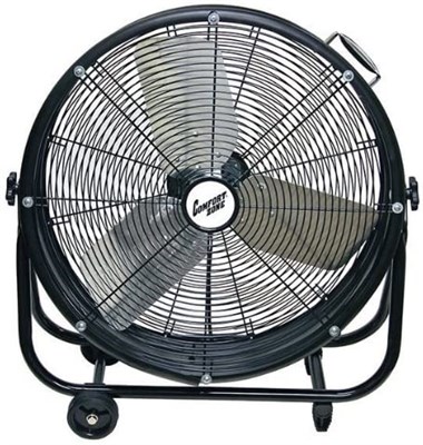 Comfort Zone 2-Speed High-Velocity Industrial Drum Fan, 24-in