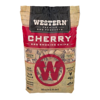 Western Premium BBQ Products Cherry BBQ Smoking Chips, 180 cu in