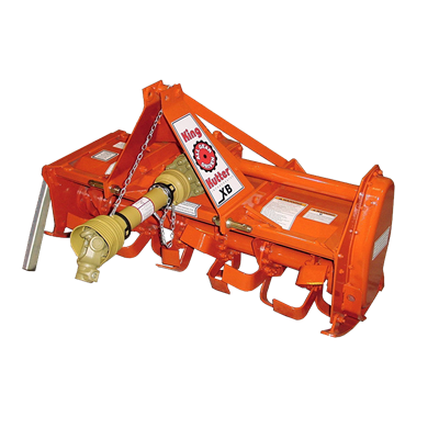 King Kutter 4-ft 25HP Gear Drive XB Tiller - Orange