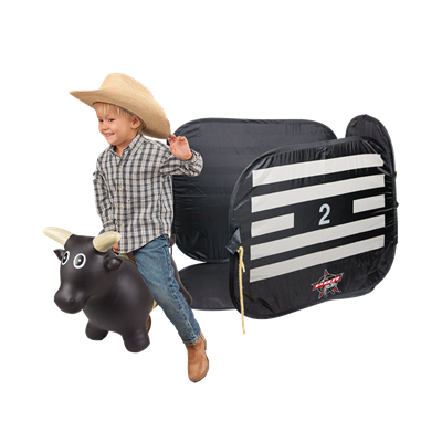 Big Country Farm Toys Lil Bucker Bull & PBR Chute