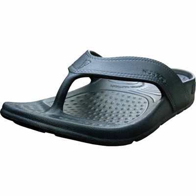 NuuSol Eclipse Black Cascade Flip Flop - W7