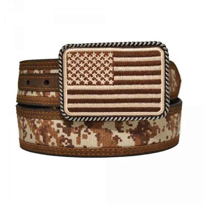 Ariat Men's Digi Camo Belt with Flag Buckle