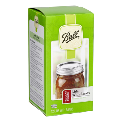 Ball Canning Products Regular Lids with Bands, 12 count