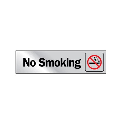 Hy-Ko  2 in. x 8 in. No Smoking Sign