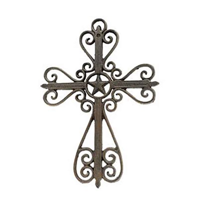 M&F Western Metal Star Wall Cross